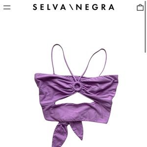 Lilac tie top, Selva Negra XXL